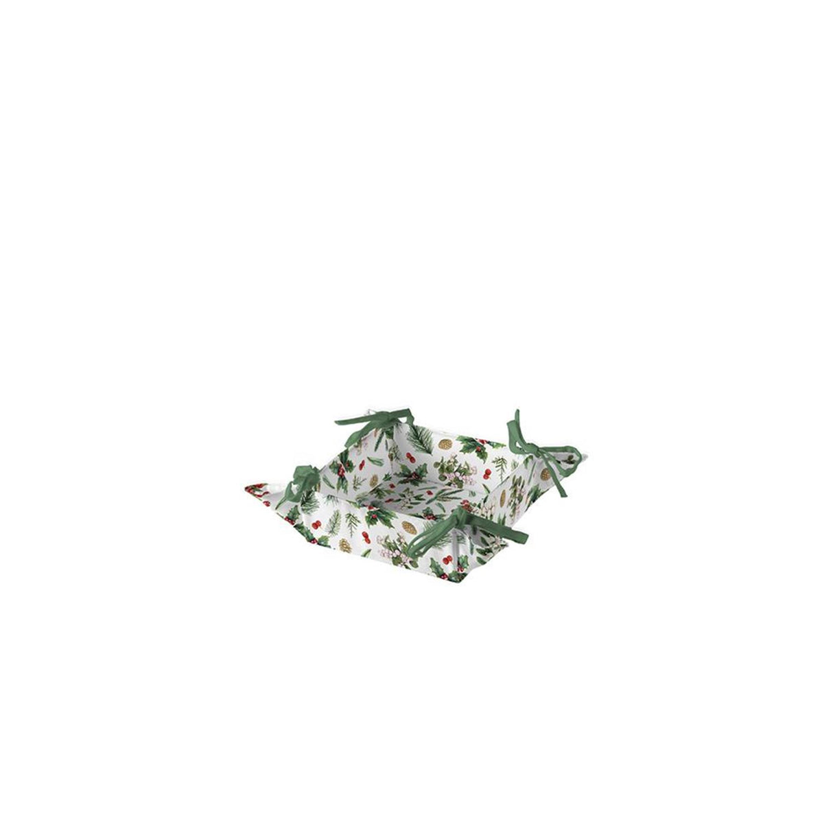 Ambiente broodmand winter greenery wit
