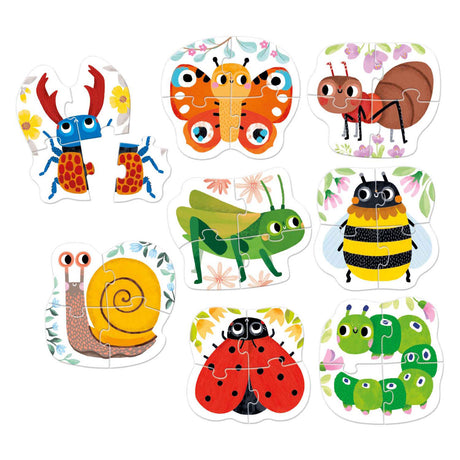 Banana panda - oplopende puzzels kleine diertjes - 33st.