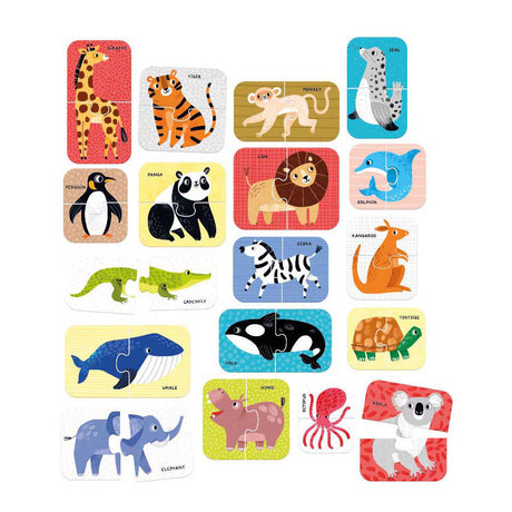 Banana panda puzzel wild animals educatief speelgoed 18m+.