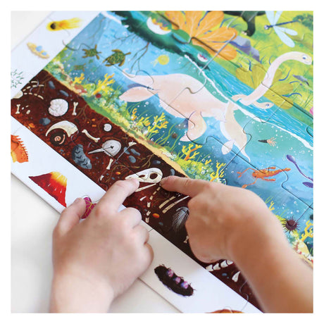 Banana panda zoek en kijk puzzel dinosaurus 4+.