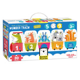 Banana panda - maak de puzzel passend nummer trein - 30st.