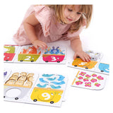 Banana panda - maak de puzzel passend nummer trein - 30st.