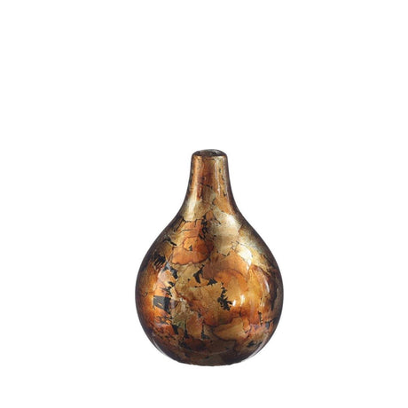 Ideas 4 seasons dazzle vaas ø12xh18cm koper goud