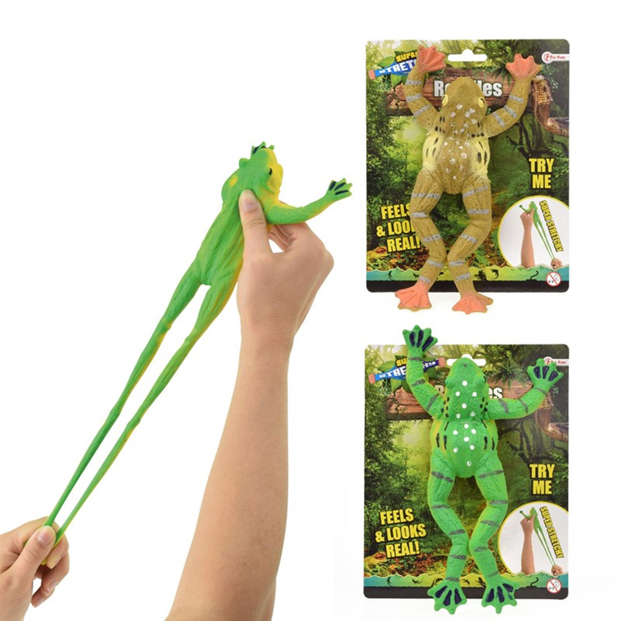 Toi-toys toi toys levensechte kikker op kaart