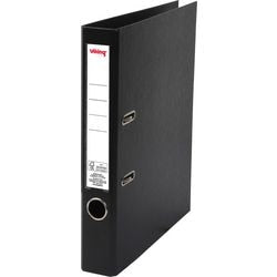 Ordner viking a4 karton, pp (polypropeen) zwart staand 2-rings 1 stuk