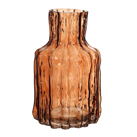 Ideas 4 seasons vaas morgan glas ø14 h.24 cm bruin