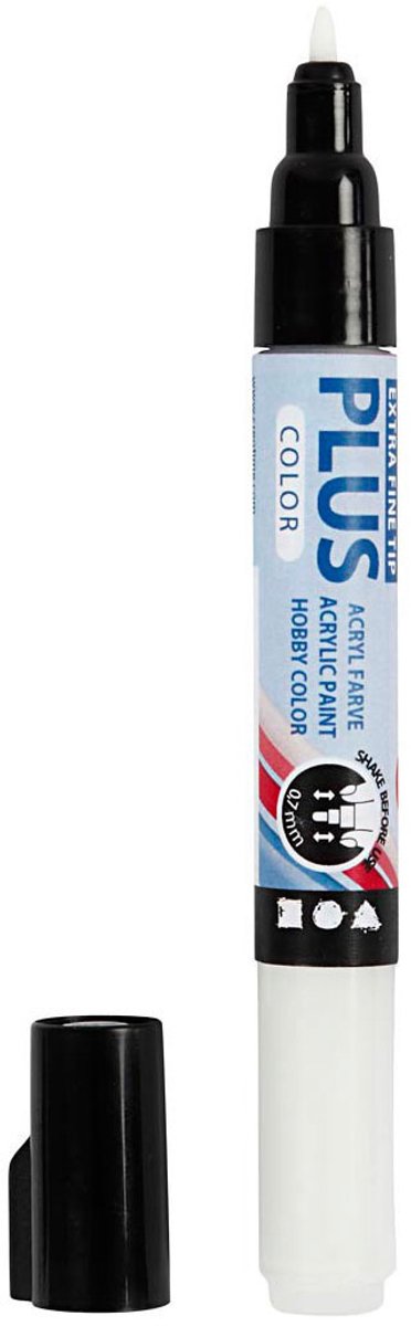 Plus color marker, off-white, l: 14,5 cm, lijndikte 0,7 mm, 1 stuk, 5,5 ml