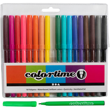 Creativ company colortime stiften lijndikte 2mm - 18st.