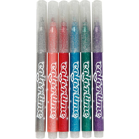 Creativ company https: www.cchobby.nl colortime-glitterstiften-lijndikte-2-mm-diverse-kleuren-6-stuk-1-doos
