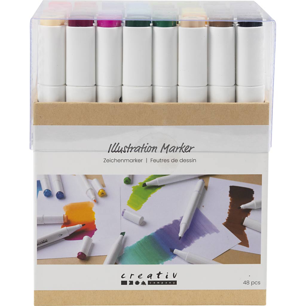 Creativ company http: www.cchobby.nl tekenstift-lijndikte-1-8-mm-standaardkleuren-48-stuk-1-doos