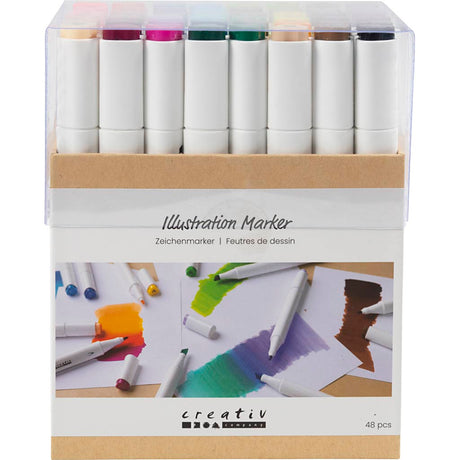 Creativ company http: www.cchobby.nl tekenstift-lijndikte-1-8-mm-standaardkleuren-48-stuk-1-doos