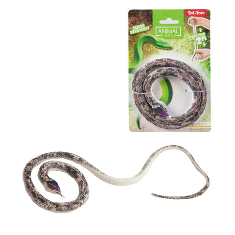 Toi-toys animal world levensechte slang rekbaar 60cm 8 assorti