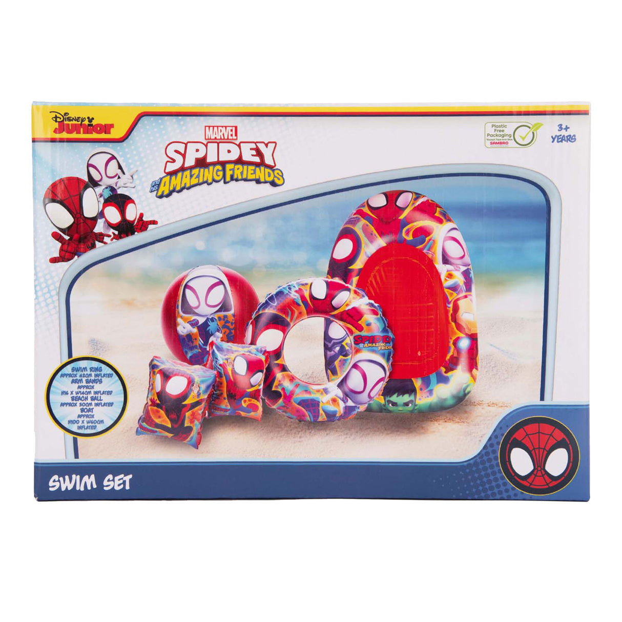 Spidey Friends Swimming Set avec bateau, 5dlg.