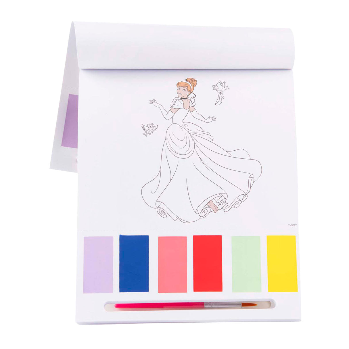 Sambro Disney Princess Colors z vodnim barvnim blokom, 27dlg.