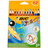 Bic https: www.cchobby.nl -evolution-kleurpotloden-l-14-cm-vulling-5-mm-diverse-kleuren-12-stuk-1-doos