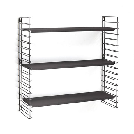 Tomado boekenrek retro geheel zwart 70x21x68cm