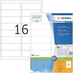 Merkloos sans marque herma etiketten wit 99.1x33.8 premium a4 1600 st.