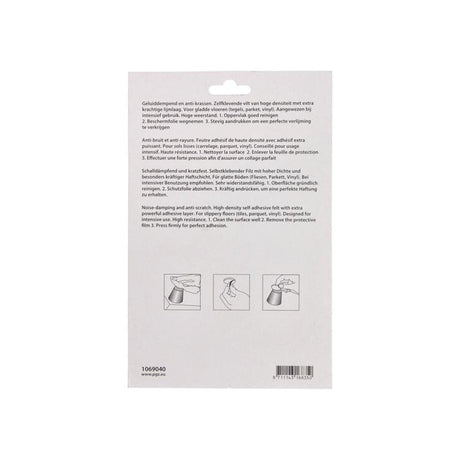 Mack 1069040 - super-vilt zelfklevend bruin 112 x 150 mm 2 st pcs | 12 stuks