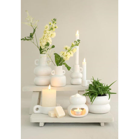 Ideas 4 seasons chubby bloempot gebroken wit ø9xh6,4cm