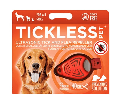 Tickless Teek og Vlo Defense for Dog and Cat Fluorescent Orange