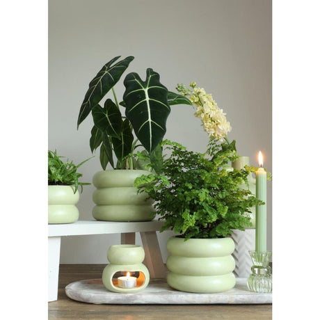 Ideas 4 seasons chubby brander jade groen ø10xh9cm