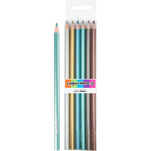 Https: www.cchobby.nl colortime-kleurpotloden-l-17-45-cm-vulling-3-mm-metallic-kleuren-6-stuk-1-doos