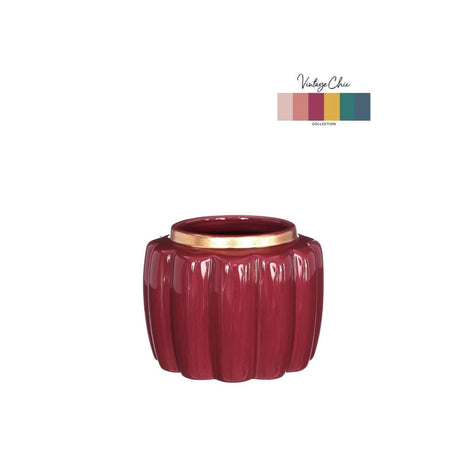 Ideas 4 seasons bloempot pouff kers ø12,6xh9,7cm