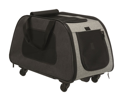 Trixie Travel Basket Trolley Nero Grigio chiaro