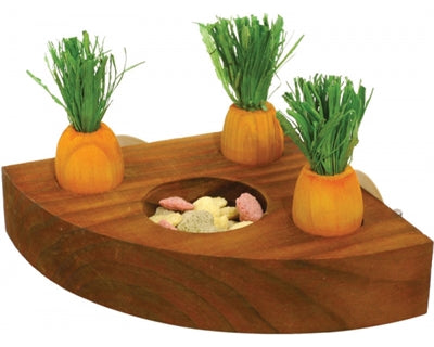 Rosewood carrot toys and snack holder