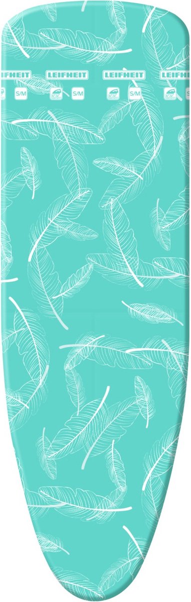 Leifheit strijkplankhoes thermo reflect s m - 125 x 40 cm strijkvlak - 3 mm dikke molton - blauw