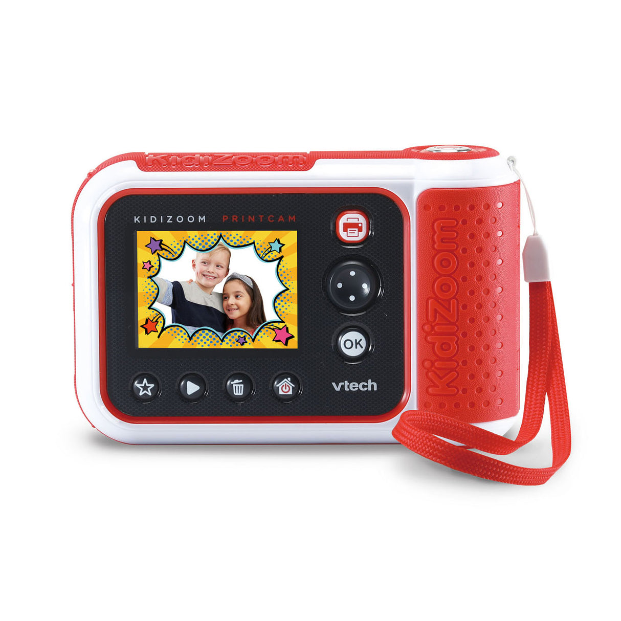 Vtech Children's Camera Kidizoom Printcam Junior Red White 4-Piece