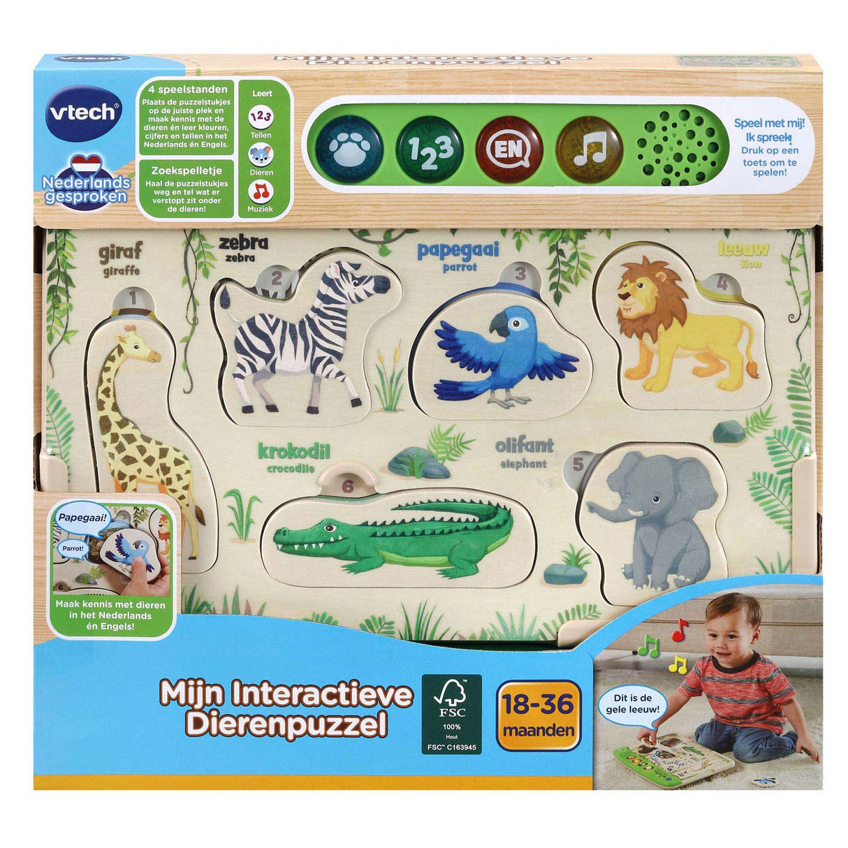 Vtech my interactive animal puzzle