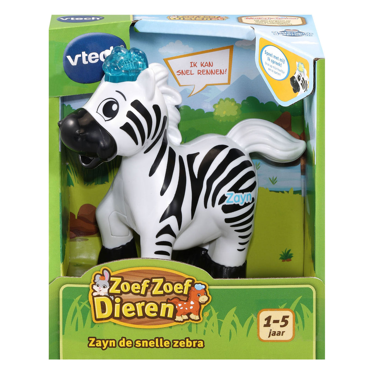 VTECH ZOEF ZOEF DIEREN ZAYN Den raske sebraen