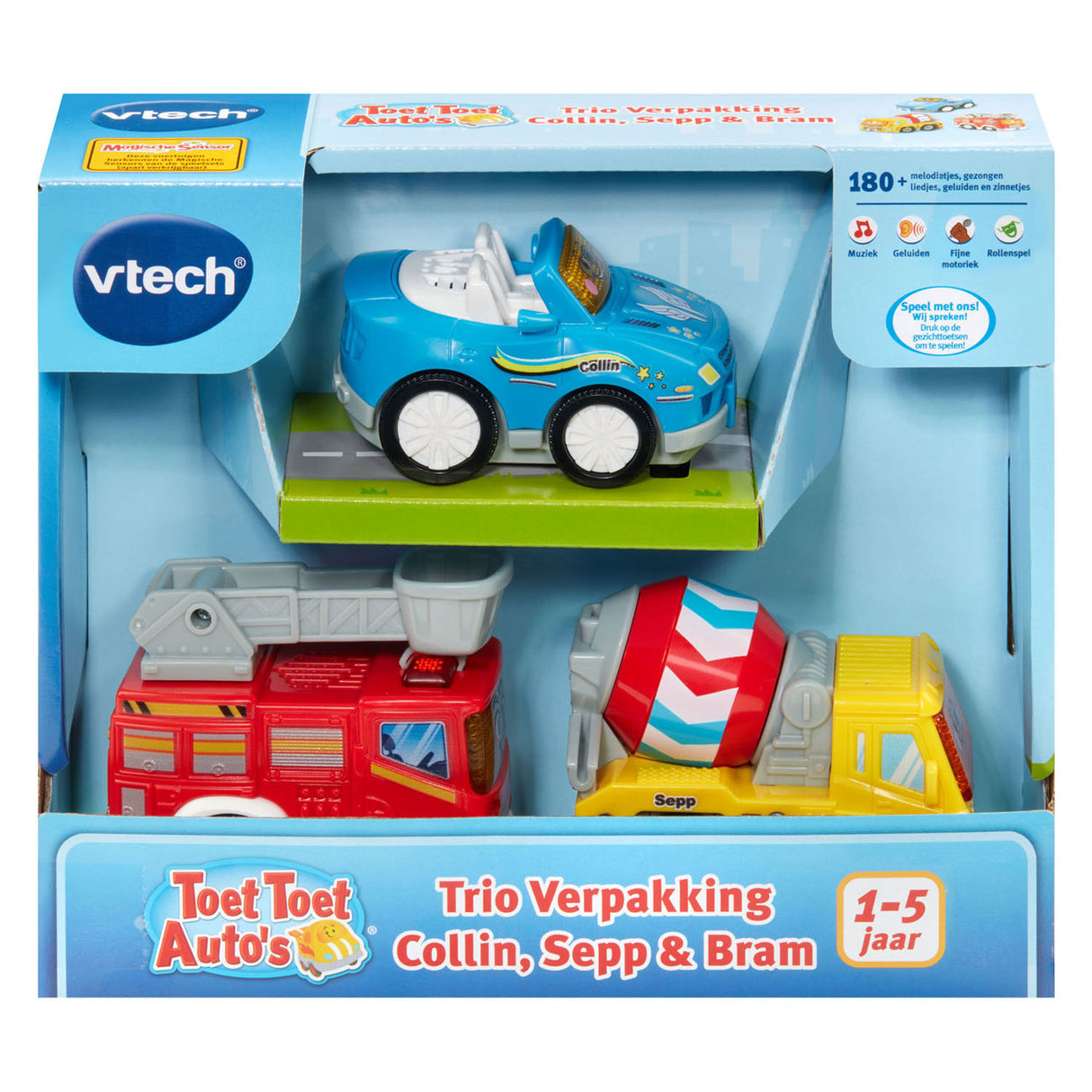 Vtech Toet Toet Auto's Pack Collin, Sepp und Bram