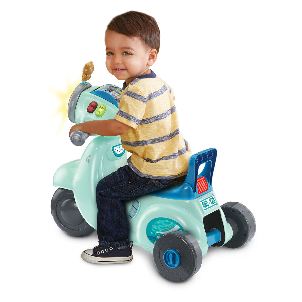 VTECH 2IN1 ROUND SCOTER BLUE