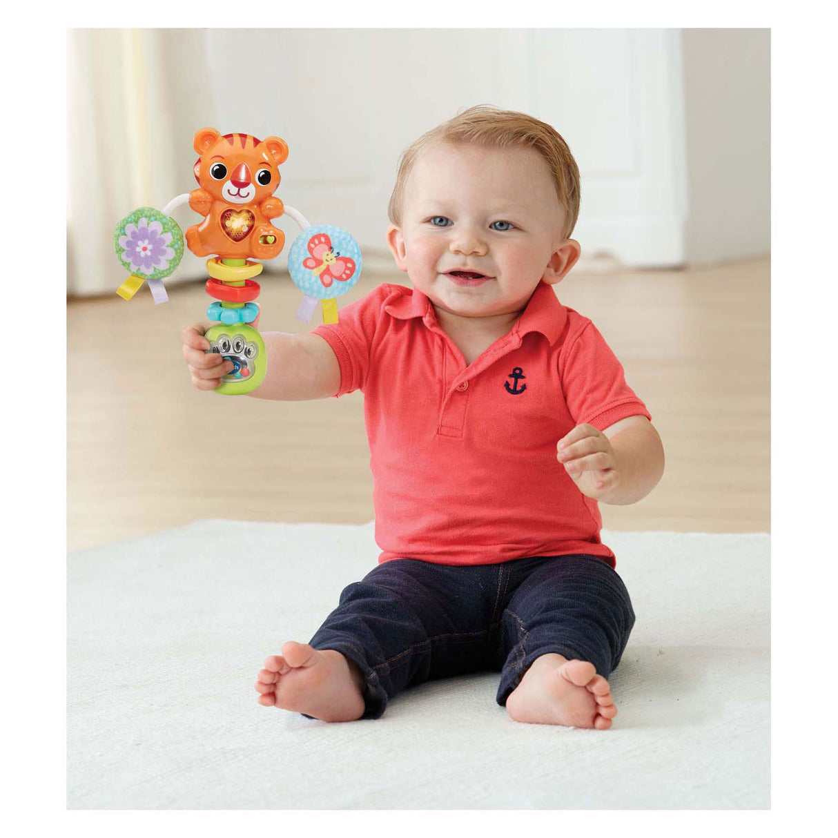 Vtech - baby rammelaar - tijger