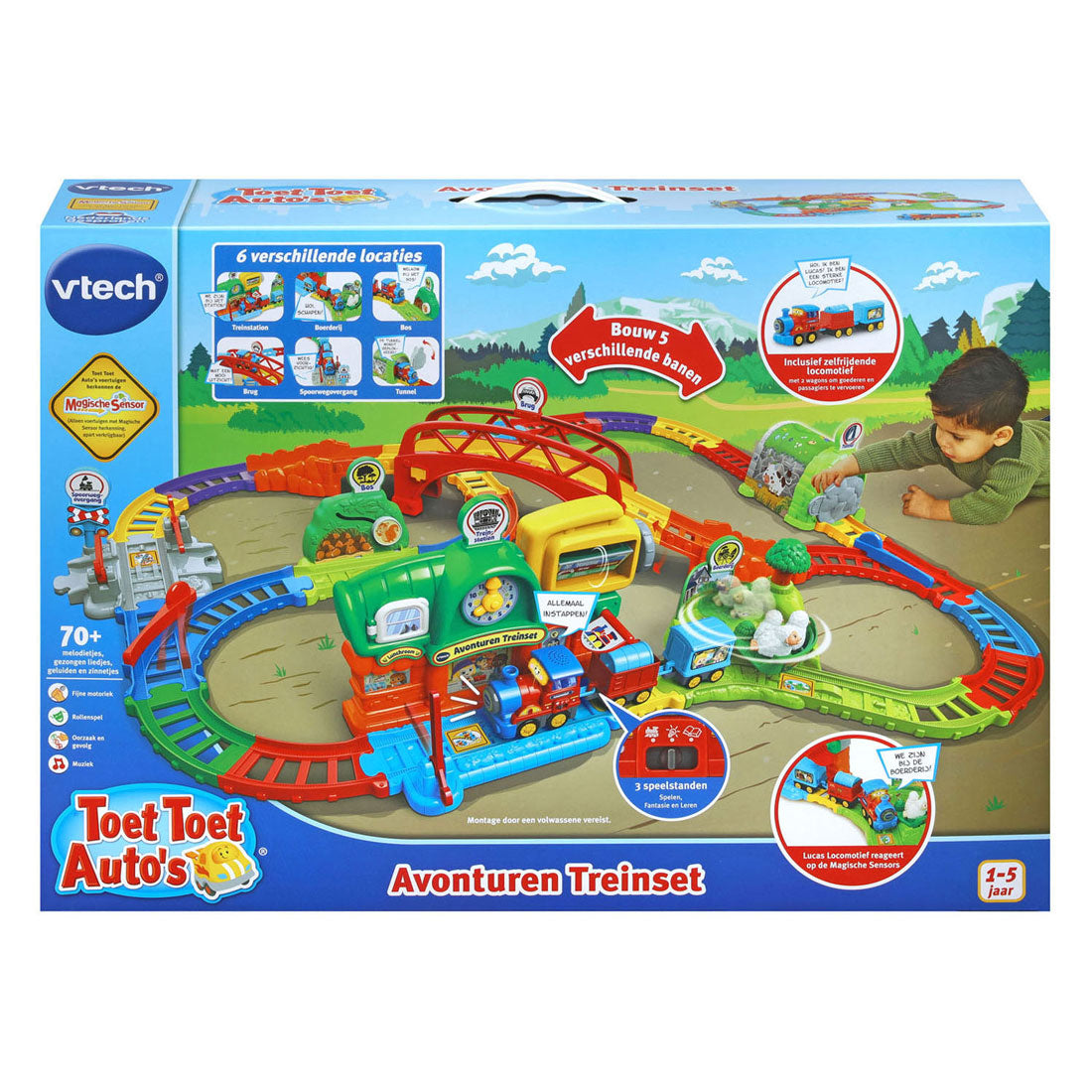 Vtech toet toet avonturen treinset (incl. lucas locomotief)
