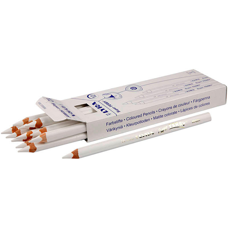 Http: www.cchobby.nl super-ferby-1-kleurpotloden-l-18-cm-vulling-6-25-mm-wit-12-stuk-1-doos