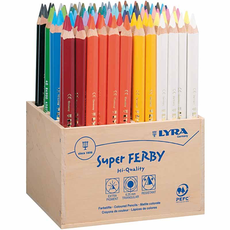 Http: www.cchobby.nl super-ferby-1-kleurpotloden-l-18-cm-vulling-6-25-mm-diverse-kleuren-96-stuk-1-doos