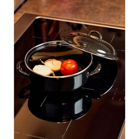 Overige merken casalupo emaille braadpan 22 cm zwart