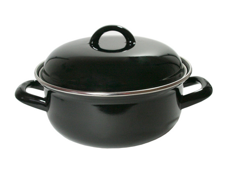 Imperial k braadpan 26 cm. emaille zwart