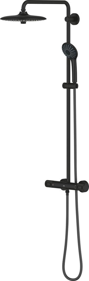 Grohe quickfix vitalio joy 260 douchesysteem - wandmontage - waterbesparend - phantom black