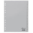 Numerieke tabbladen durable 6522 20 tabs 11 gaten grijs