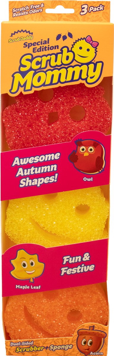 Scrub daddy scrub mommy 3ct autumn sponges