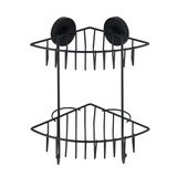 Wenko 1069609 - vac.loc hoekrek 2-lgs bari zw. | 1 stuks