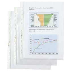 Rexel showtassen 4-gaats a4 mat transparant - 50 micron (100 stuks)