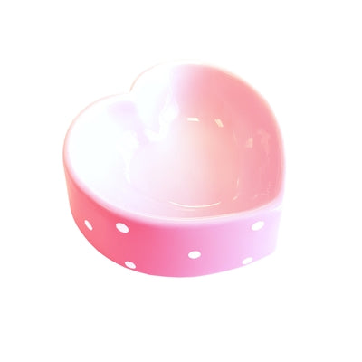 Happy Pet Food Bowl Polka Dot Hart Pink