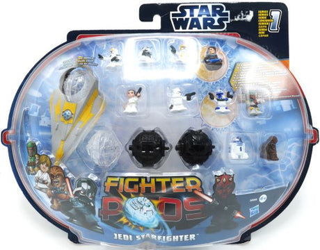 Hasbro star wars star fighter pods jedi starfighter series 1