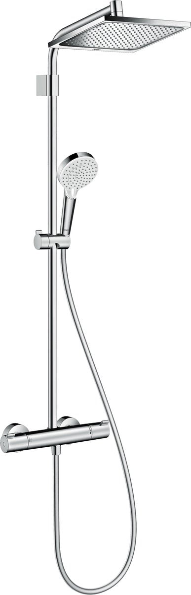 Hansgrohe crometta e - showerpipe varia - 240mm - chroom - met thermostaat