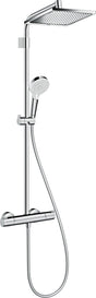 Hansgrohe crometta e - showerpipe varia - 240mm - chroom - met thermostaat